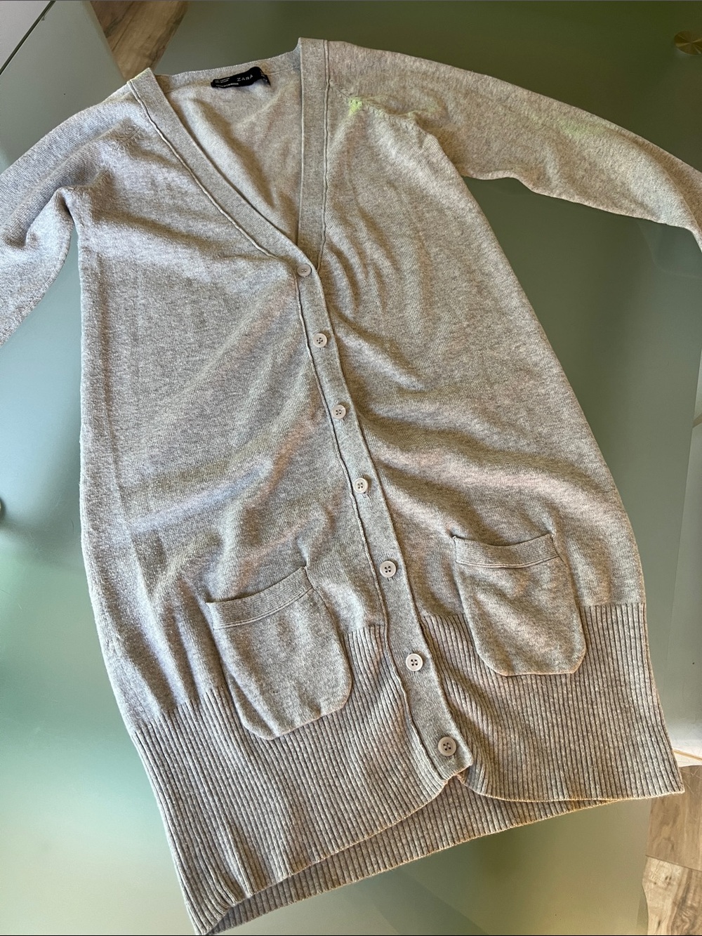 Zara Button-Up Cardigan Duster